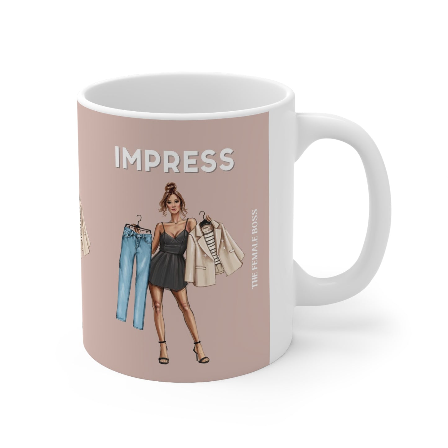 Dress to impress Ceramic Coffee / Tea Cups
